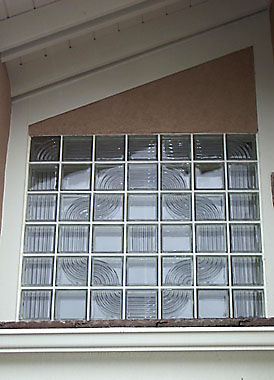 SPYRA glass block window.